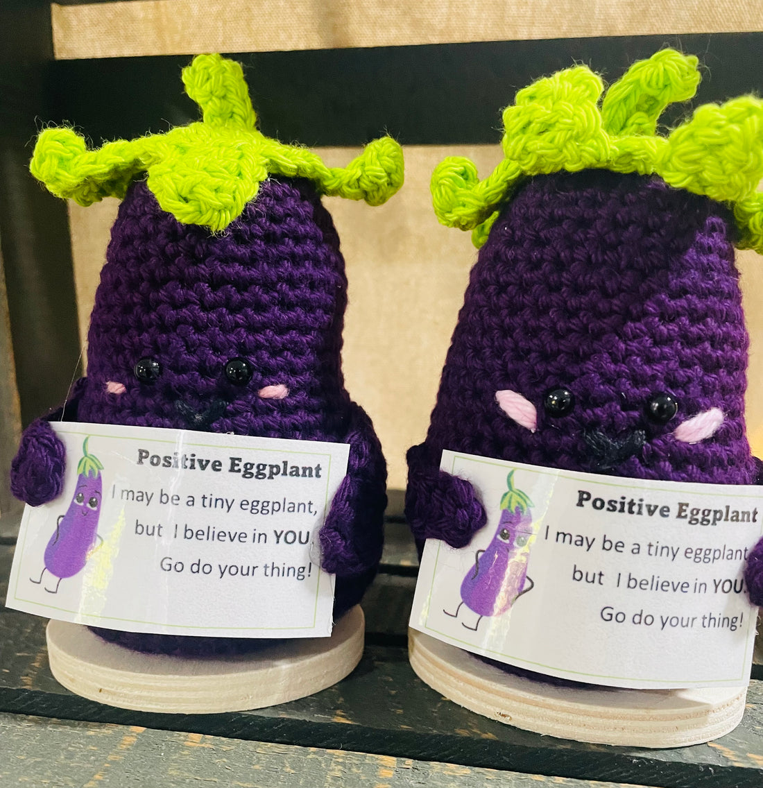 Emotional Positive Support Eggplants